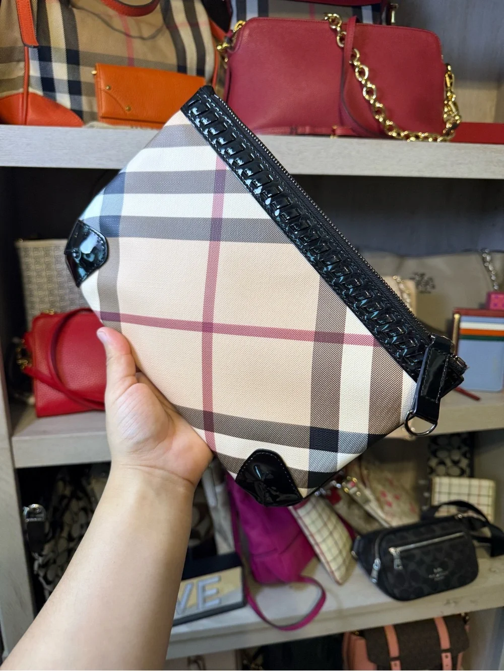 Burberry Novacheck Pouch/ clutch